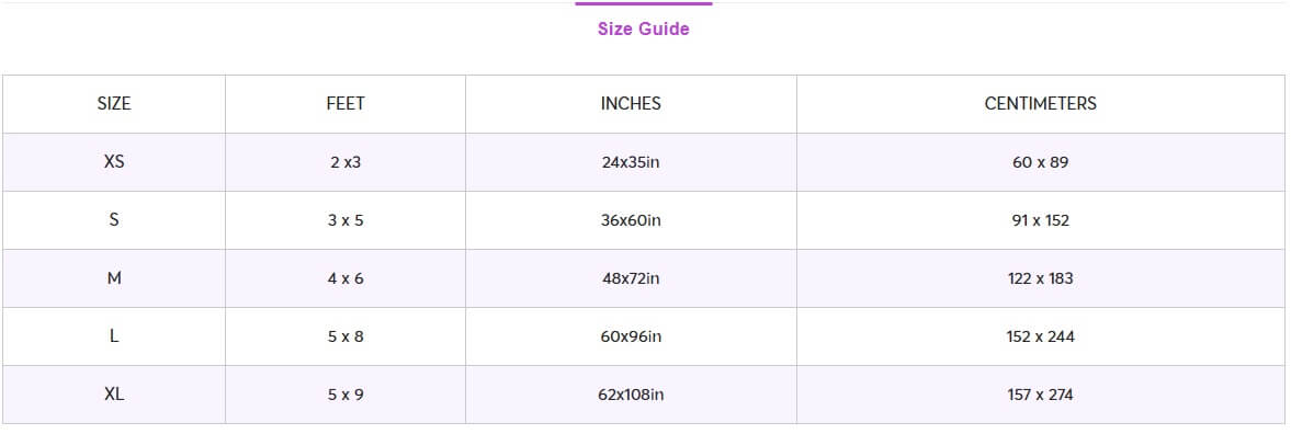 Size Guide